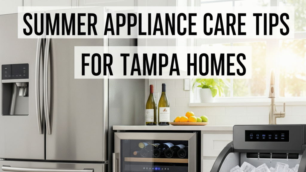 Summer Appliance Care Tips for Tampa Homes (Refrigerator, Wine Cooler & Ice Maker)