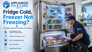 Refrigerator is cold but freezer is not freezing in Tampa FL home