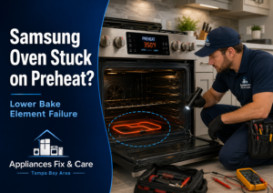 Samsung oven not heating during preheat repair in Tampa Bay