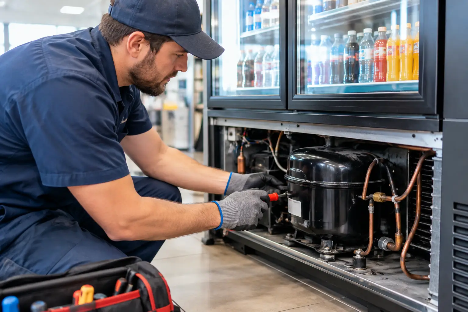 Gas Station Refrigeration Equipment Repair